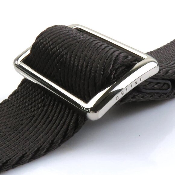 CELINE Macadam Crossbody Shoulder Bag Dark Brown Canvas/Leather - Picture 7 of 14